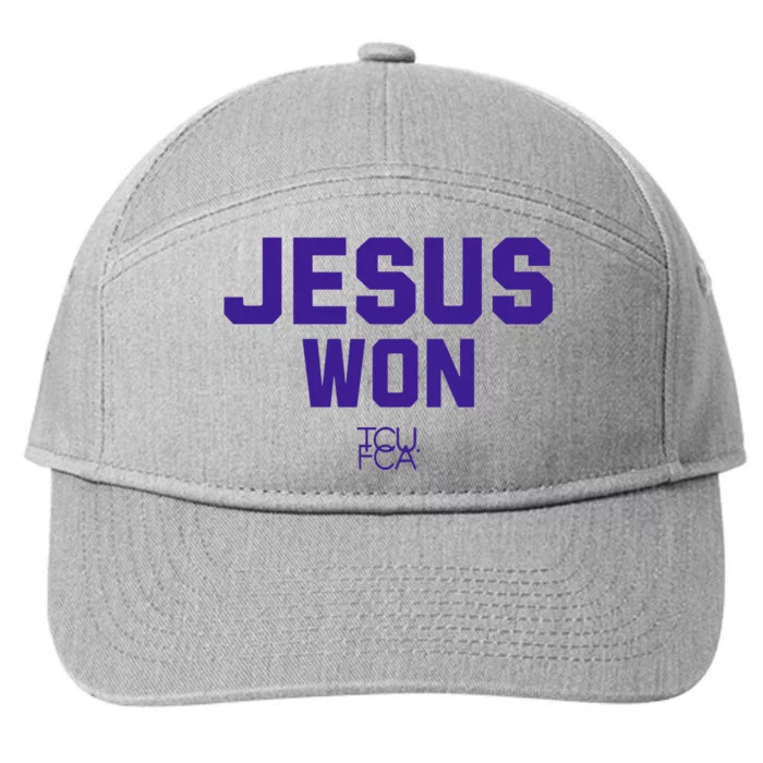 Jesus Won Tcu Fca 7-Panel Snapback Hat