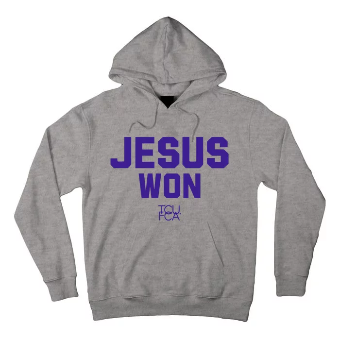 Jesus Won Tcu Fca Tall Hoodie