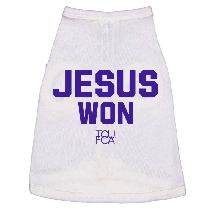 Jesus Won Tcu Fca Doggie Tank