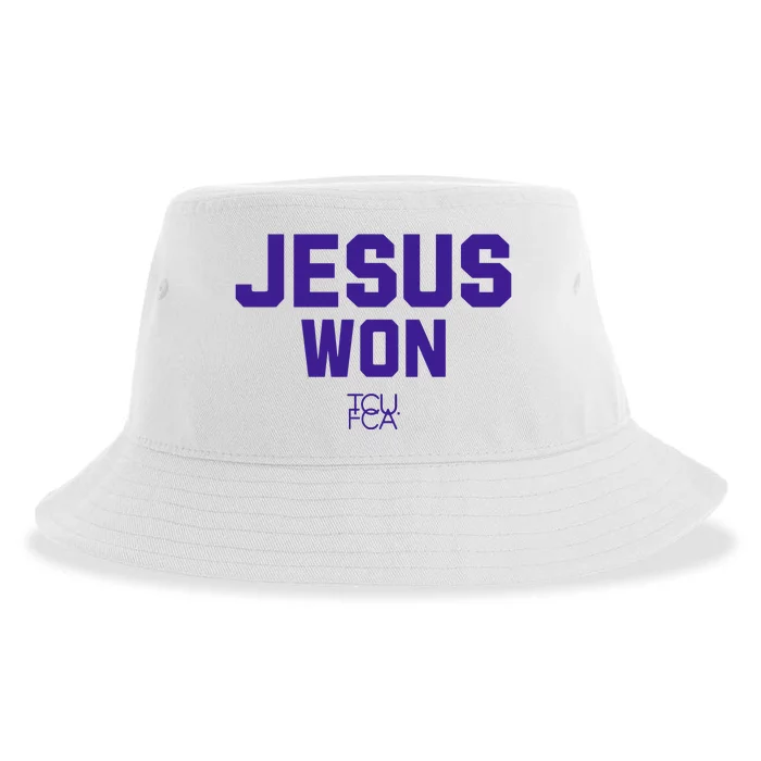 Jesus Won Tcu Fca Sustainable Bucket Hat