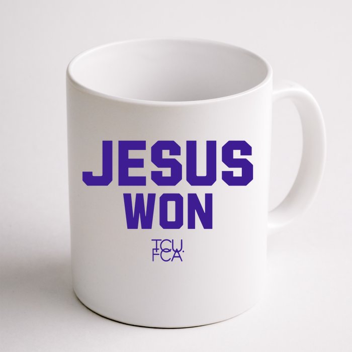 Jesus Won Tcu Fca Front & Back Coffee Mug