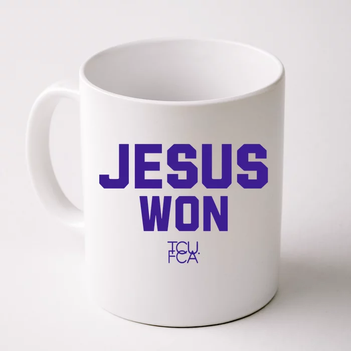 Jesus Won Tcu Fca Front & Back Coffee Mug