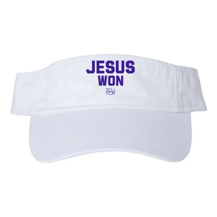 Jesus Won Tcu Fca Valucap Bio-Washed Visor