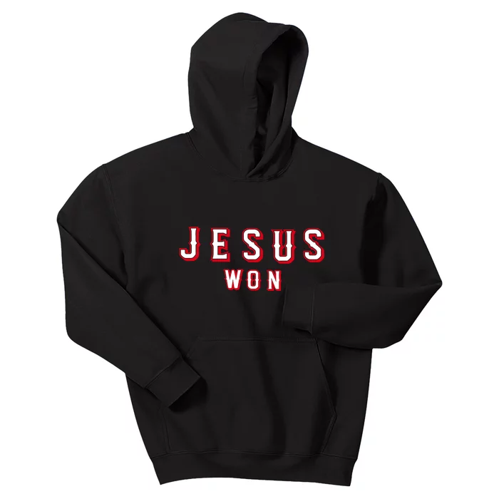 Jesus Won Texas Kids Hoodie