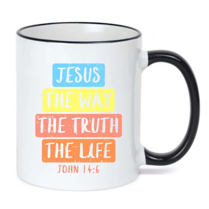 Jesus Way Truth Life John 146 Easter Religious Black Color Changing Mug