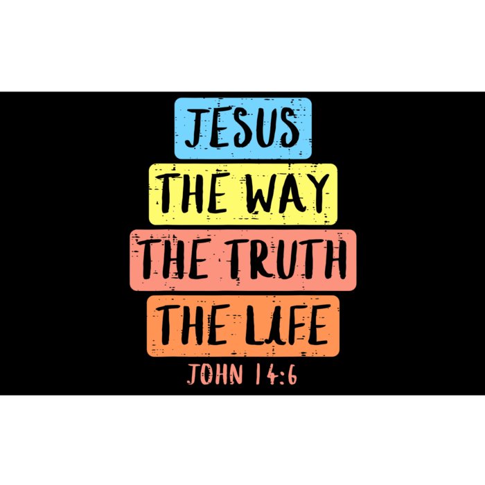 Jesus Way Truth Life John 146 Easter Religious Bumper Sticker