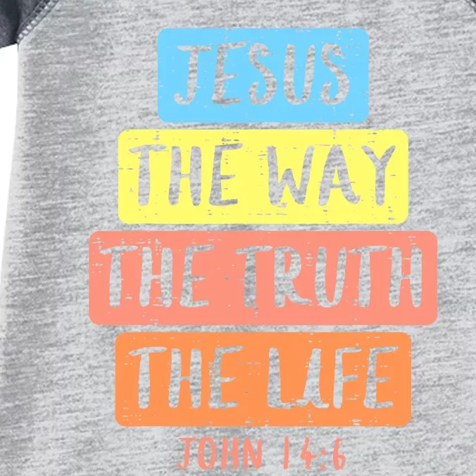 Jesus Way Truth Life John 146 Easter Religious Infant Baby Jersey Bodysuit