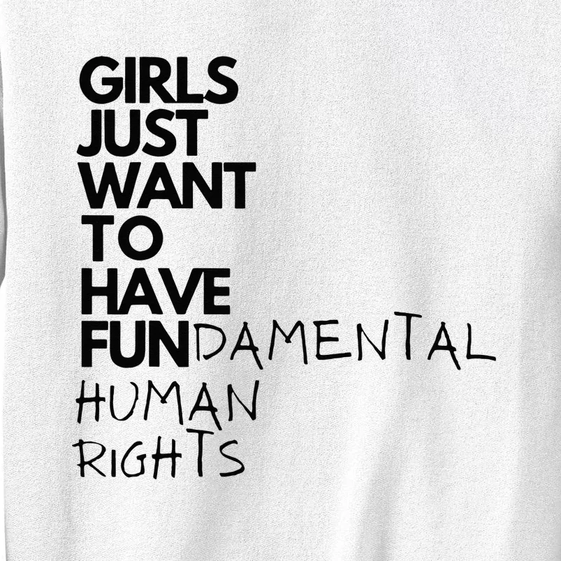 Just Want To Have Fundamental Human Rights Feminist Sweatshirt