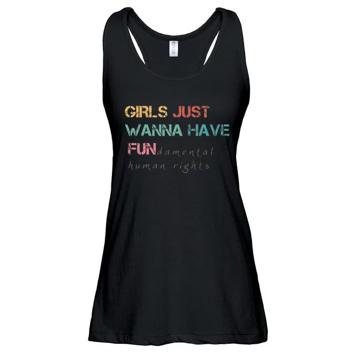 Just Want To Have Fundamental Rights Ladies Essential Flowy Tank