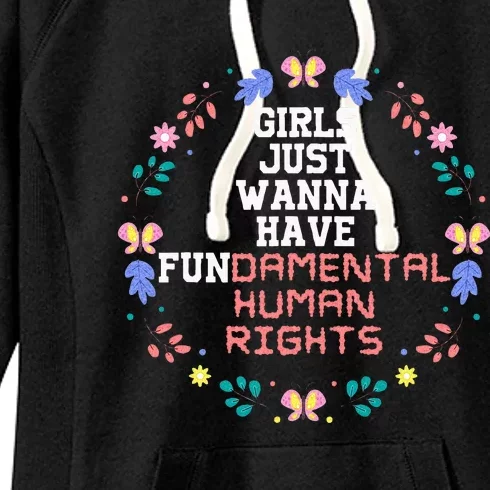 Just Want To Have Fundamental Rights Women's Fleece Hoodie