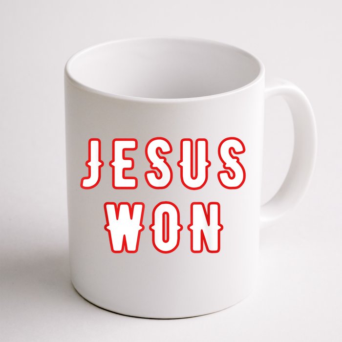 Jesus Won Texas Front & Back Coffee Mug