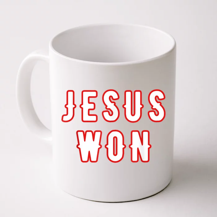 Jesus Won Texas Front & Back Coffee Mug