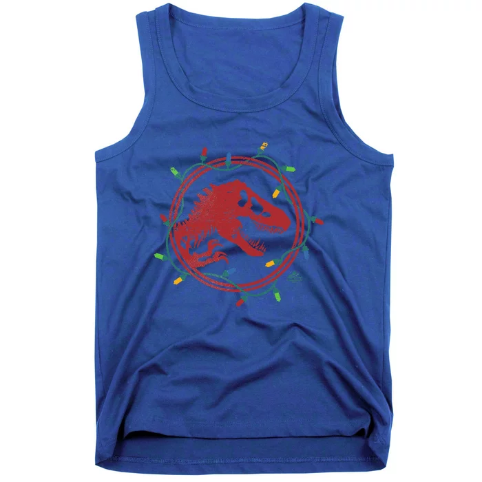 Jurassic World TRex Christmas Lights Tank Top