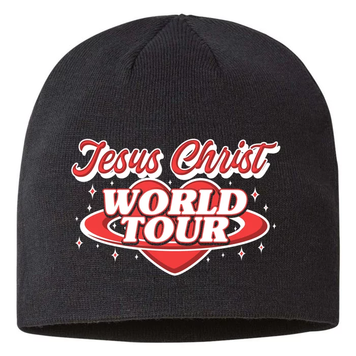 Jesus World Tour Christian Music Faith Concert Front & Back 8 1/2in Sustainable Knit Beanie