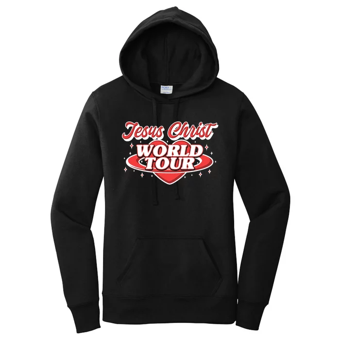 Jesus World Tour Christian Music Faith Concert Front & Back Women's Pullover Hoodie