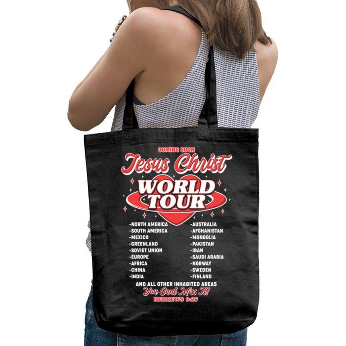 Jesus World Tour Christian Music Faith Concert Front & Back Tote Bag