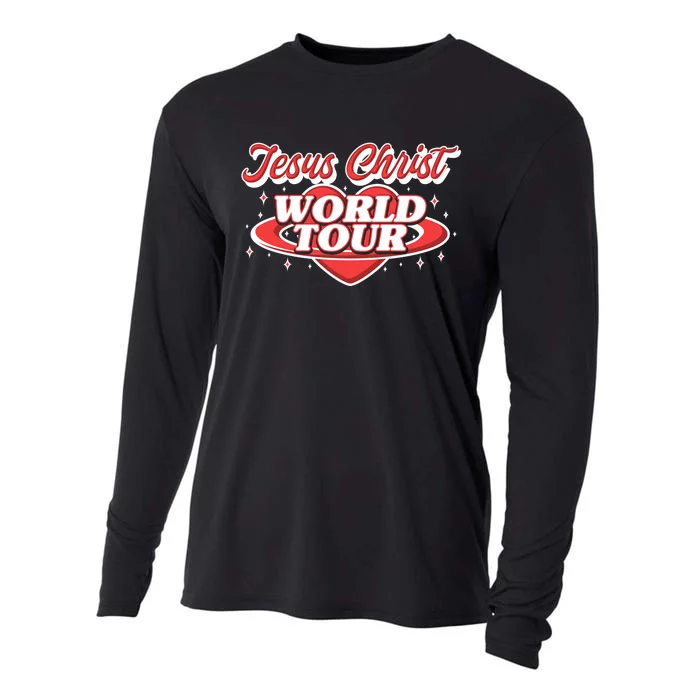 Jesus World Tour Christian Music Faith Concert Front & Back Cooling Performance Long Sleeve Crew