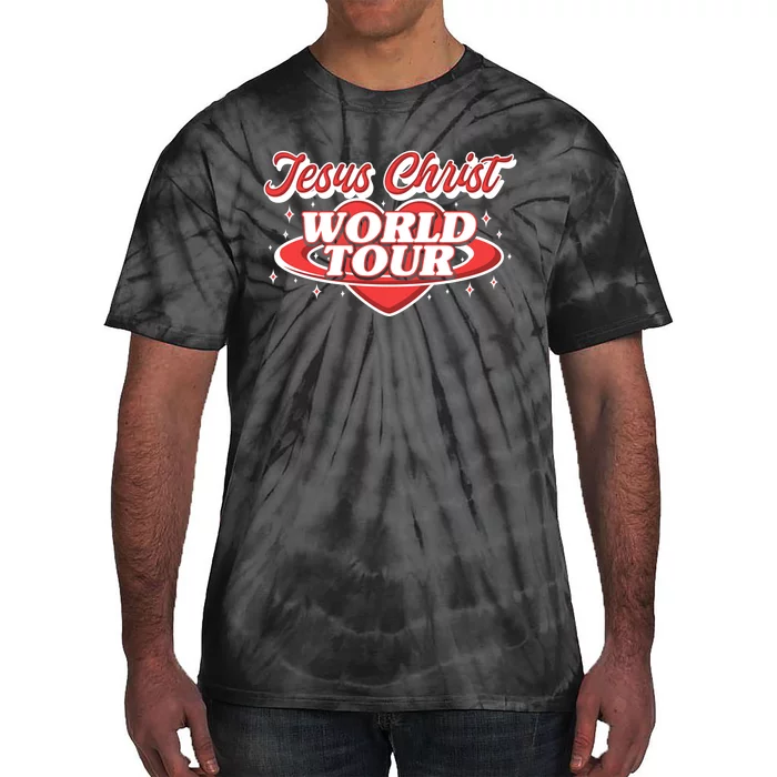 Jesus World Tour Christian Music Faith Concert Front & Back Tie-Dye T-Shirt