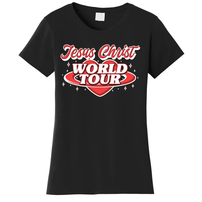 Jesus World Tour Christian Music Faith Concert Front & Back Women's T-Shirt