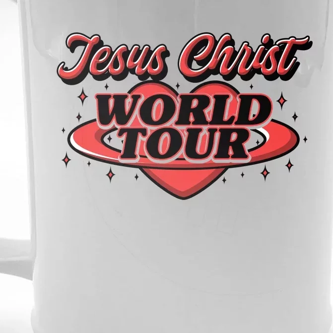 Jesus World Tour Christian Music Faith Concert Front & Back Beer Stein