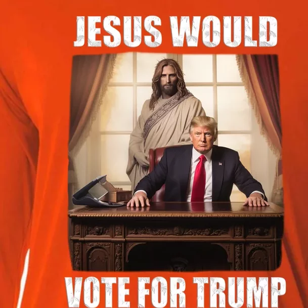 Jesus Would Votes For Trump 2024 Election Gift Cooling Performance Long Sleeve Crew