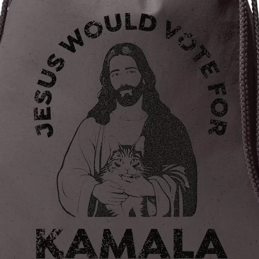 Jesus Would Vote For Kamala Harris Walz 2024 Drawstring Bag