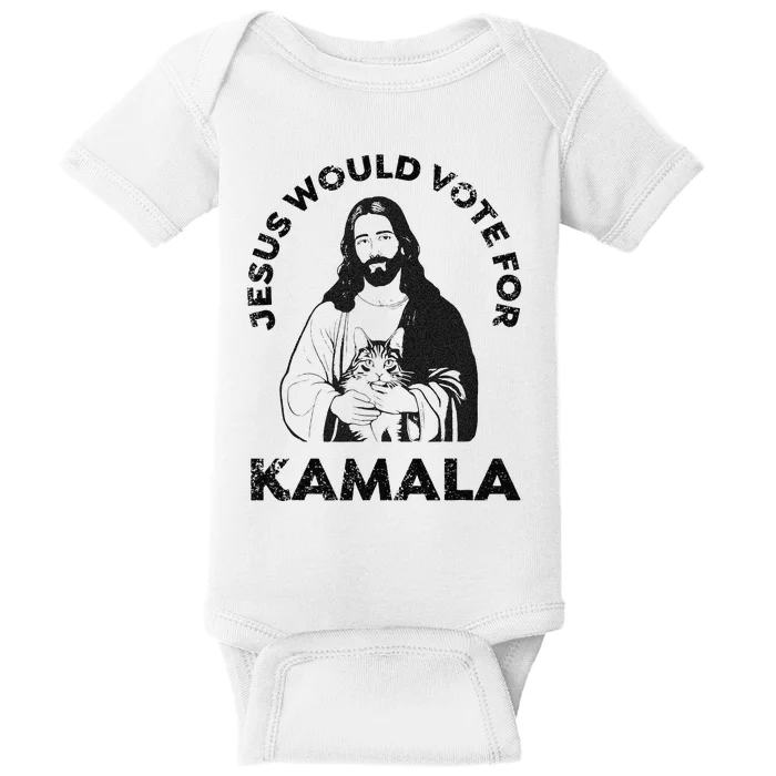 Jesus Would Vote For Kamala Harris Walz 2024 Baby Bodysuit