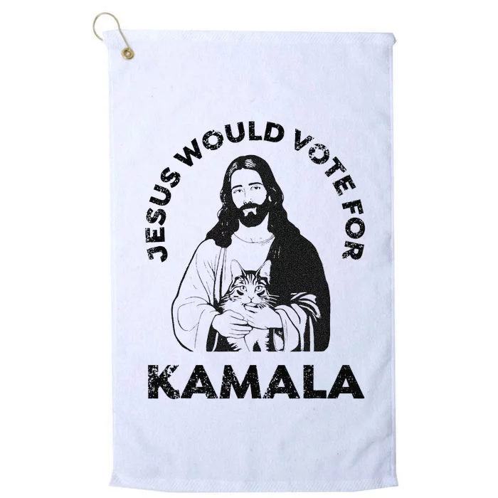 Jesus Would Vote For Kamala Harris Walz 2024 Platinum Collection Golf Towel