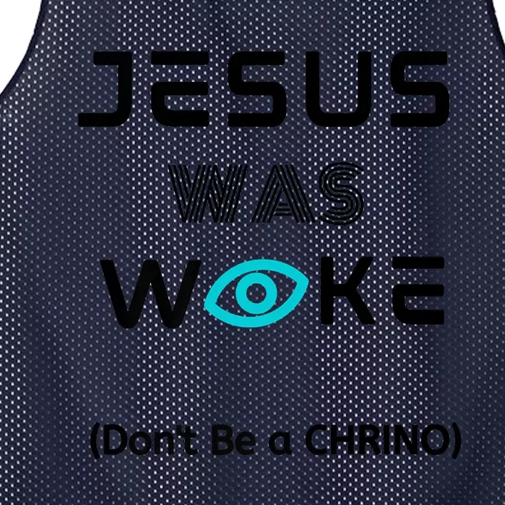 Jesus Was Woke (Don't Be A CHRINO) Mesh Reversible Basketball Jersey Tank