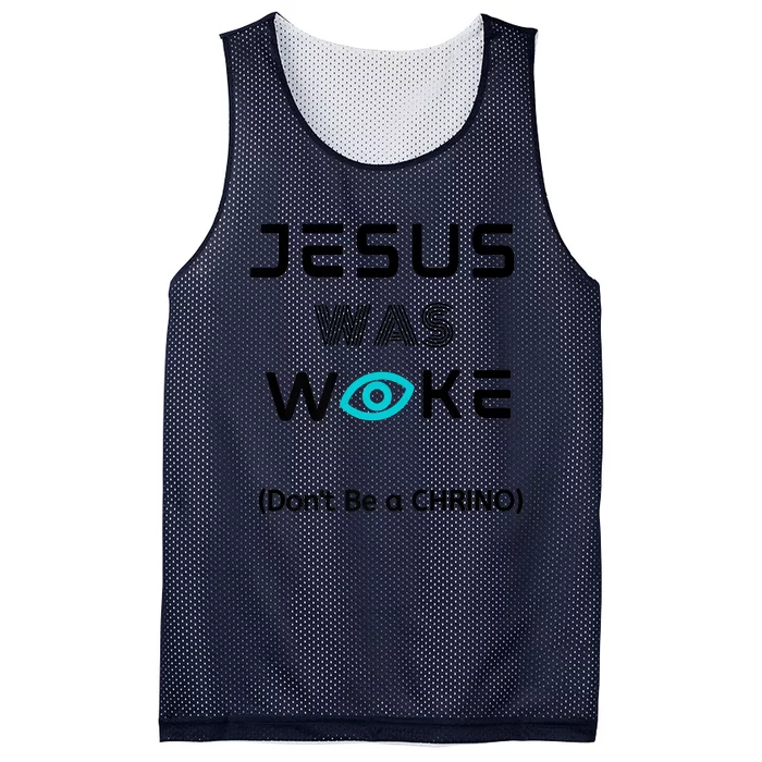 Jesus Was Woke (Don't Be A CHRINO) Mesh Reversible Basketball Jersey Tank