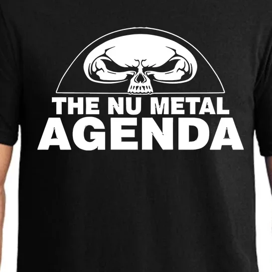 Justin Whang Wearing The Nu Metal Agenda Pajama Set