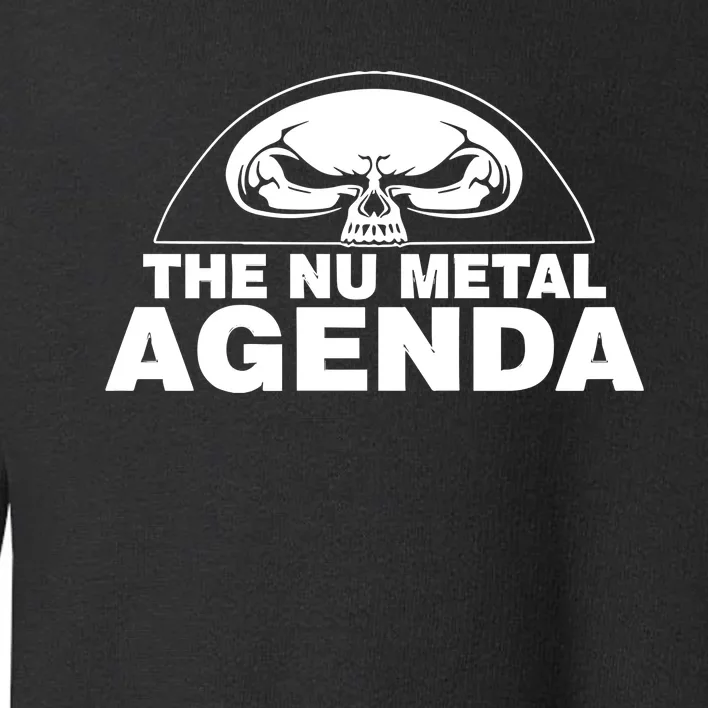 Justin Whang Wearing The Nu Metal Agenda Toddler Sweatshirt