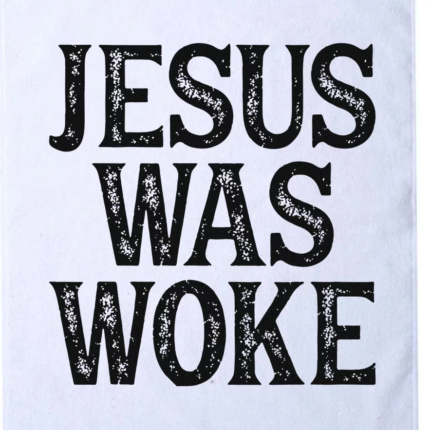 Jesus Was Woke Christian Faith Religious   Funny Platinum Collection Golf Towel