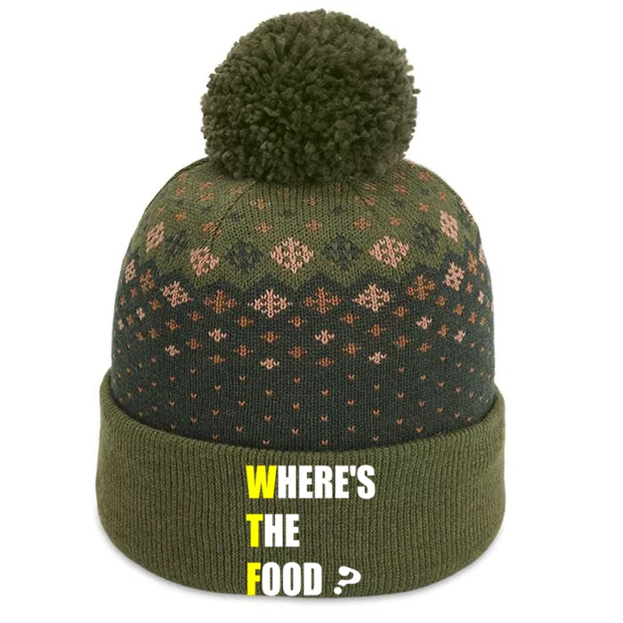 Jctee: Wtf Wheres The Food Gift The Baniff Cuffed Pom Beanie