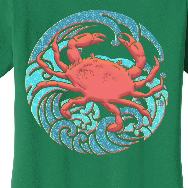 Japanese Water Wave Crab Women's T-Shirt