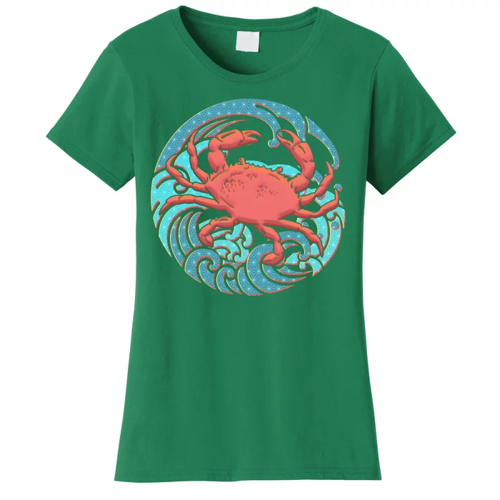 Japanese Water Wave Crab Women's T-Shirt