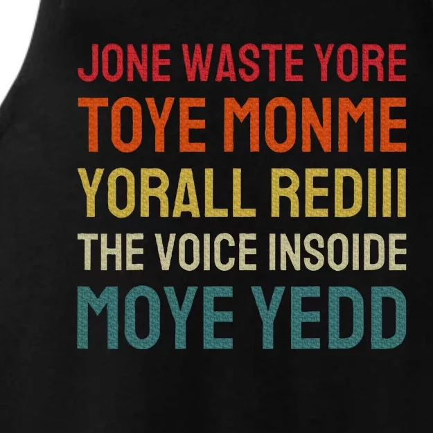 Jone Waste Yore Toye Monme Yorall Rediii Ladies Tri-Blend Wicking Tank