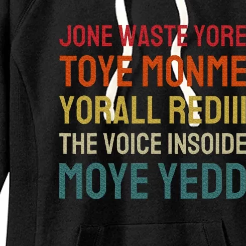 Jone Waste Yore Toye Monme Yorall Rediii Women's Fleece Hoodie