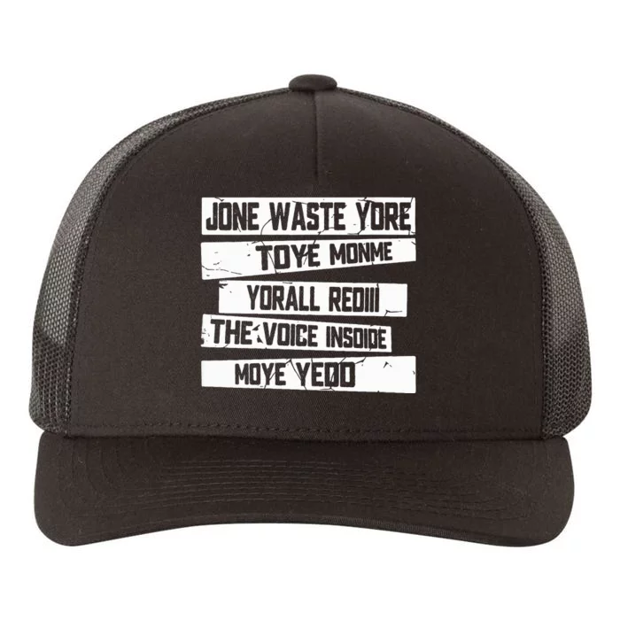 Jone Waste Yore Toye Monme Yorall Rediii Yupoong Adult 5-Panel Trucker Hat