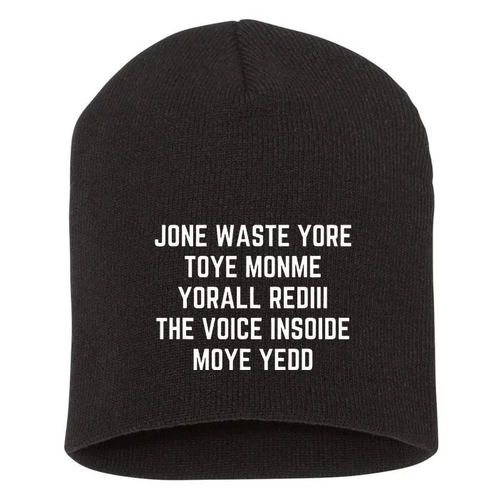 Jone Waste Yore Toye Monme Pop Miss You Punk Lyrics Short Acrylic Beanie