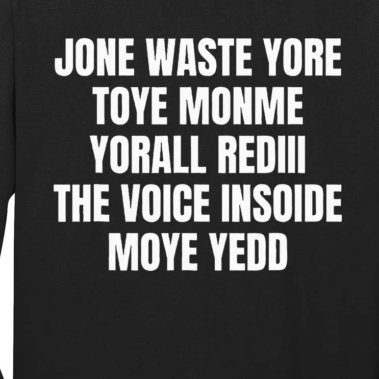 Jone Waste Yore Toye Monme Yorall Rediii Long Sleeve Shirt