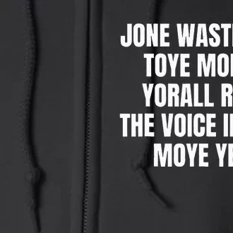 Jone Waste Yore Toye Monme Yorall Rediii Full Zip Hoodie