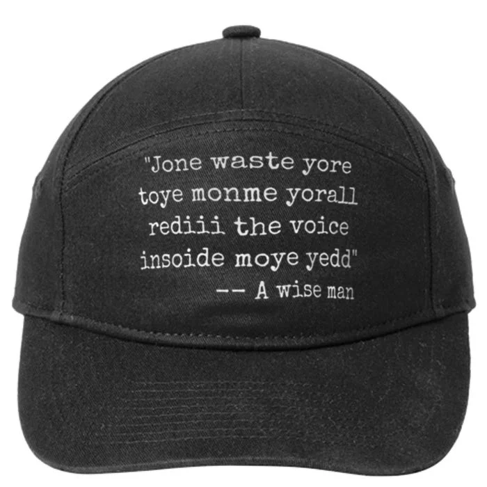 Jone Waste Yore Toye Monme Yorall Rediii 7-Panel Snapback Hat