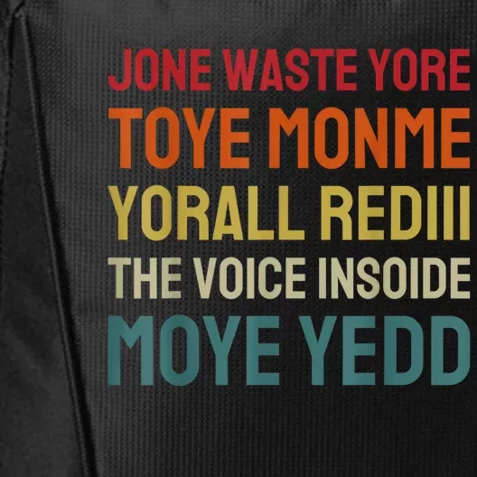 Jone Waste Yore Toye Toye Monme Yorall Rediii Funny City Backpack