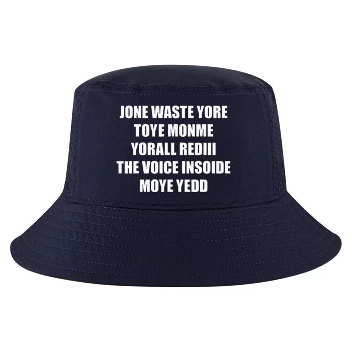 Jone Waste Yore Toye TOYE MONME YORALL REDIII Funny Cool Comfort Performance Bucket Hat