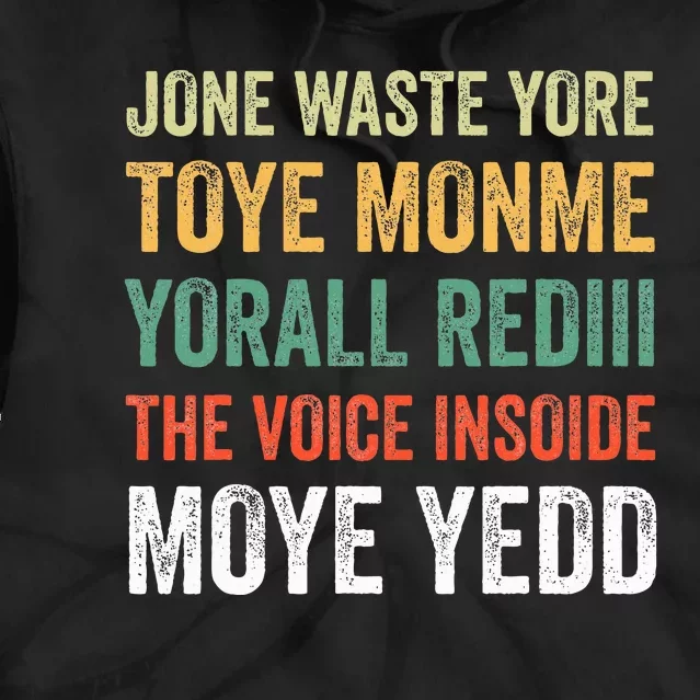 Jone Waste Yore Toye Monme Yorall Rediii Tie Dye Hoodie