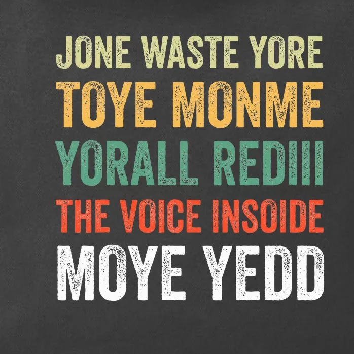 Jone Waste Yore Toye Monme Yorall Rediii Zip Tote Bag