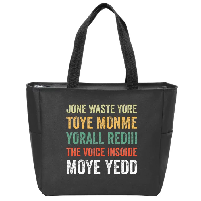 Jone Waste Yore Toye Monme Yorall Rediii Zip Tote Bag