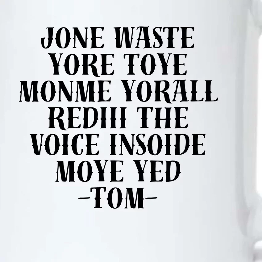 Jone Waste Yore Toye Monme Funny Pop Miss You Punk Black Color Changing Mug