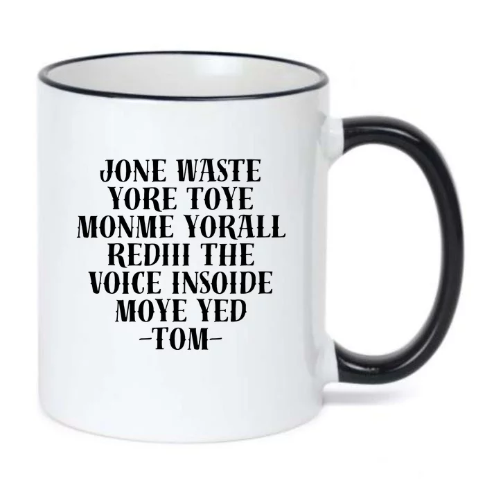 Jone Waste Yore Toye Monme Funny Pop Miss You Punk Black Color Changing Mug